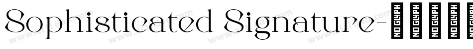 Sophisticated Signature字体转换
